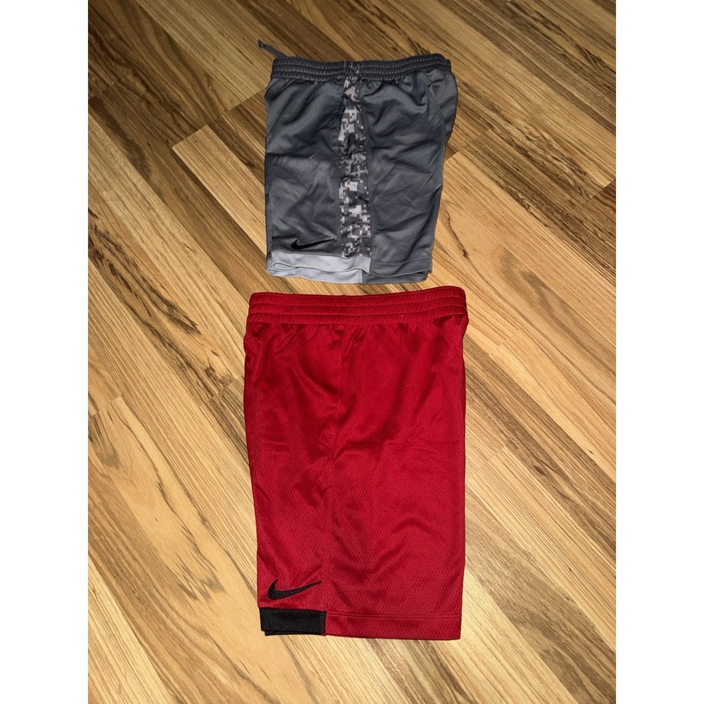 Nike Boy's Medium‎ M Shorts Lot Dri-fit Red Black Gray